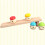 Ensemble Jouets Bois Glissière Champignon Éducative Enfants 3