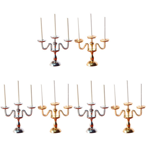 6 Pièces Chandeliers Rétro Miniatures Pour Maison 1