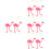 8 Flauschige String Tiermarionette Flamingo 8