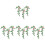 12 Unidades Mini Flores Artificial Para Mini Casa 4