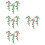 12 Unidades Mini Flores Artificial Para Mini Casa 9