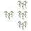 12 Unidades Mini Flores Artificial Para Mini Casa 8