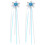 2Stk Schneedesign Feenstab Kostüm Deko 5