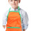 Kinder Wasserdichter Malkittel Mit Ärmeln Orange 6