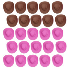 40 Plastic Mini Western Hoeden Cowboy Hoed Feestaccessoires