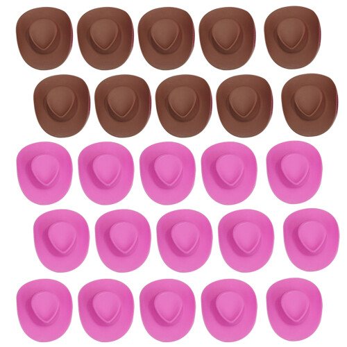 40 Plastic Mini Western Hoeden Cowboy Hoed Feestaccessoires
