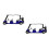 2 Unidades Mini Carrito Golf Coleccionable Retroceso 6