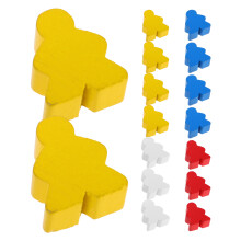 120 Pièces En Bois Figurines D'échecs Colorées Pour Jeux De Société