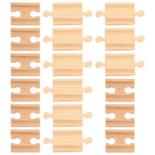 72 Piezas Rieles De Madera Para Tren De Expansión
