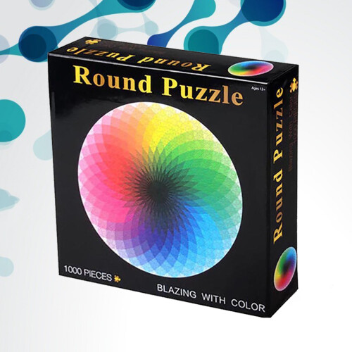1000 Pièces Puzzle Ronde Coloré Éducatif 1