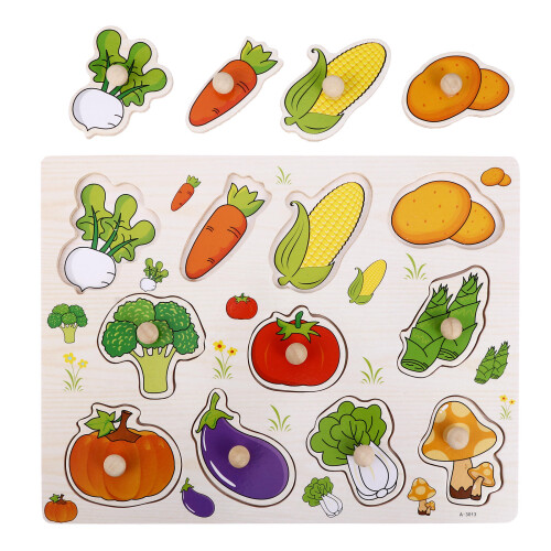 De Verduras De Madera Para Niños