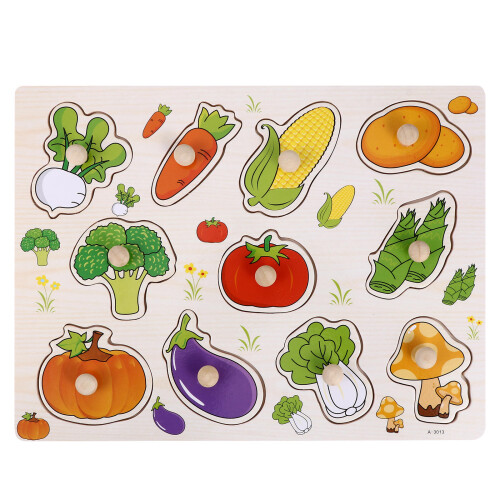 De Verduras De Madera Para Niños 2