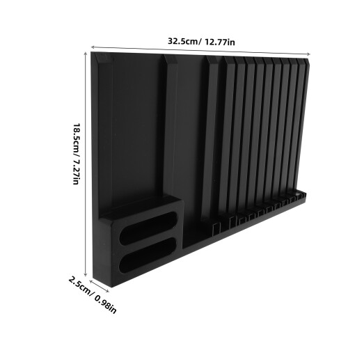 Soporte Para Piezas De Plástico Negro Para Taller DIY 1