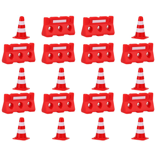 20 Pièces Mini Cônes De , Clôtures, Panneaux, Jouet Éducatif 2