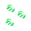 120 Pcs Transparent Plastic Chips Green Counting Markers 7
