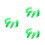 120 Pcs Transparent Plastic Chips Green Counting Markers 4