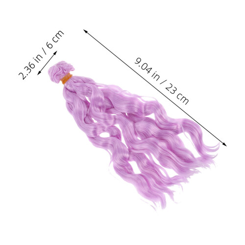 2 Pezzi Parrucche Sintetiche OnDulate Per Bjd 2
