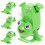 4Pcs Durable Frog Wind Up Toys Plastic Clockwork For Kids 11