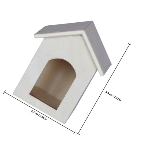 De Casa En Miniatura De Madera Decorativa 1