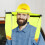 Sun Visor For Hard Hat Yellow Pe Nylon 1set 4