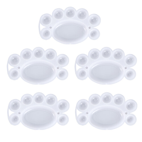 5Pcs Plastic Paint Tray For Kids Diy Art Project