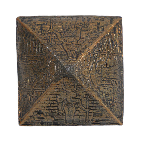 2 Pièces Statue Pyramide Égyptienne Décoration Bureau Jouet Éducatif 1