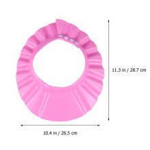 2Pcs Baby Adjustable Shower Cap Pink Infant Hair Shield for Bath