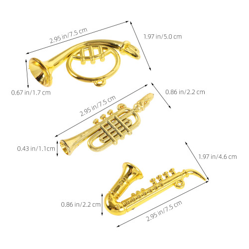 18 Pezzi Mini Strumenti Musicali Ciondoli Decorazione Da Te 1