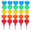 5Pcs Plastic Heart Shaped Stacking Pencils For Kids School Use 1
