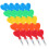 5Pcs Plastic Heart Shaped Stacking Pencils For Kids School Use 8