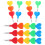 5Pcs Plastic Heart Shaped Stacking Pencils For Kids School Use 6