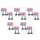 20 Pcs American Flags With Pole Mini Soldier Building Blocks Set 5