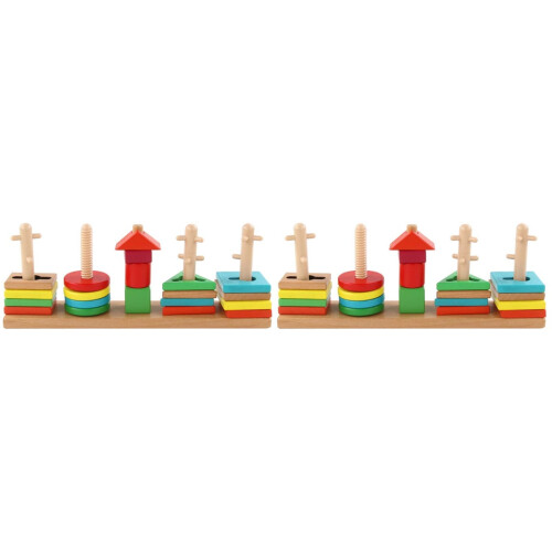 2 Set In Legno Geometriche Cognitivo Educativo 2
