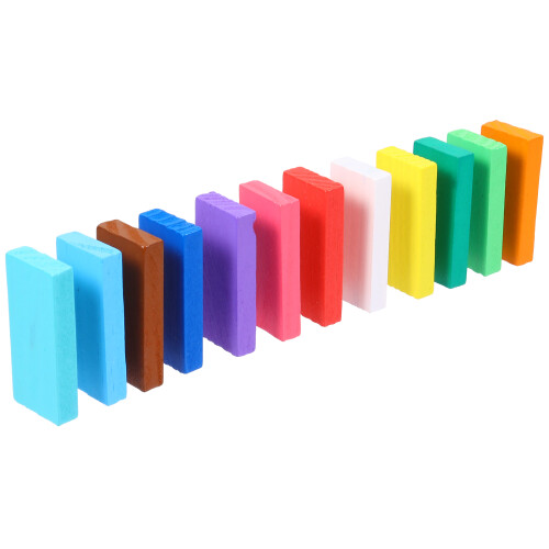 240 / 2 Set Domino In Legno Per E Impilaggio 2