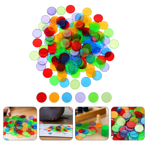 100 Contatori In Trasparente Colorati Per 2