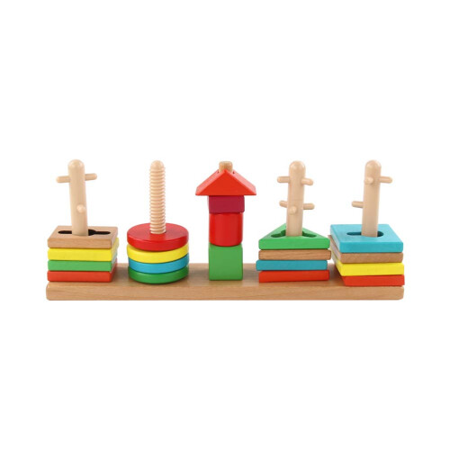 Set In Legno Geometriche Educativo 2