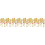 8Pz Bracciale Dorati Per Belly 6