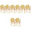 8Pz Bracciale Dorati Per Belly 5