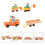 Set Bambini Veicolo In Legno Auto 5