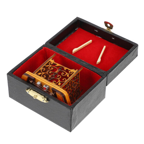 1 Set Desktop Dulcimer Uitstekend Instrument Realistische Model 1