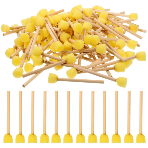 100 Pezzi Spugne Rotonde Per Pittura E Lavoretti Bambini 2