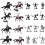 2 Set Mini Figurine Cavaliere Con Micro Cavallo 3