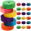 72 Ruote In Legno Colorate Per Auto Giocattoli Bambini 1