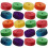 72 Ruote In Legno Colorate Per Auto Giocattoli Bambini 2