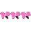 3Paia Rosa in Materiale Traspirante Con 6