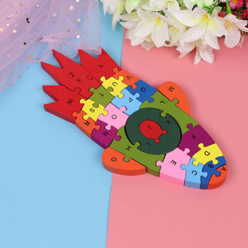 Puzzle 3D In Legno Con 26 Inglesi A Forma 2