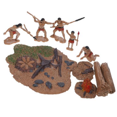 Set Miniatura Uomini Primitivi Decorativa