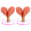 2 Set Cuori Cristallo Della Da Te Per 4