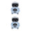 2 Robot Mini Rc Con Controllo E Led 10