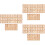 6 Set In Legno Non Finiti Con Alfabeto E 6
